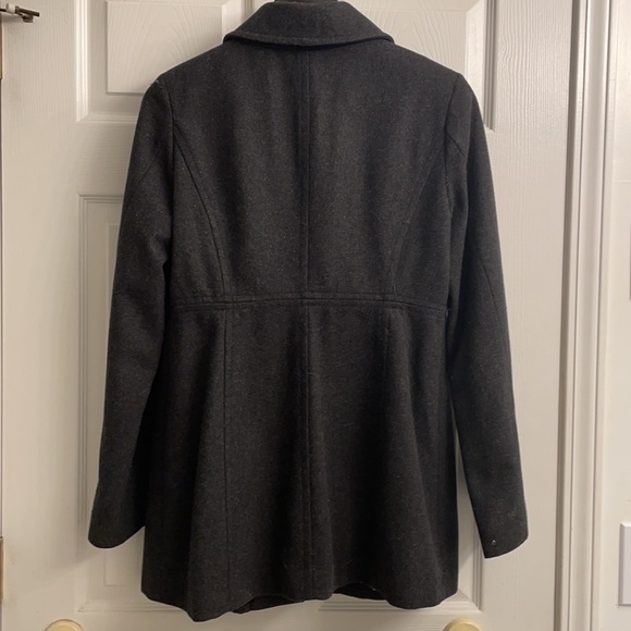 Dark Grey 4 Button Ruffle Lined Jacket M - Picture 4 of 4
